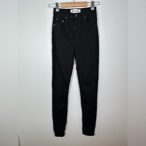 REFORMATION Black High Waist Skinny Jeans Size 25